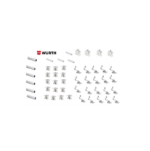 Kit Montaggio Completo Tetto Inclinato 9 Moduli WURTH staffe montaggio