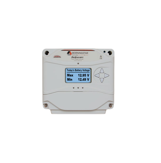 Regolatore di Carica Morningstar ProStar 12-24V 25A MPPT con Monitor centralina Solare Regolatore di Carica Morningstar ProStar 12-24V 25A MPPT con Monitor centralina Solare