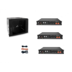 Kit Accumulo Armadio 9U + Batterie Pylontech US2000B plus batteria litio 48V 7,2Kwh + cavi