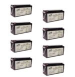 Banco Batteria 48V Stazionaria 400Ah 12V Faam Agm Fll200-12 x uso Fotovoltaico