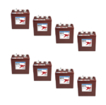 Banco Batteria 24V 210Ah Trojan deep cycle ciclica 1200cicli T105+ acido libero x Fotovoltaico