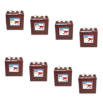 Banco Batteria 24V 250Ah Trojan deep cycle ciclica 1200cicli TR125 acido libero x Fotovoltaico