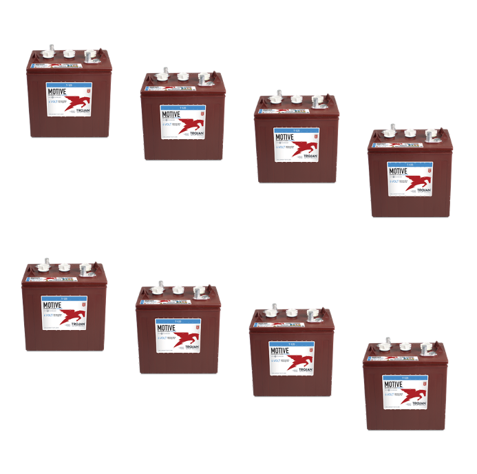 Banco Batteria 24V 250Ah Trojan deep cycle ciclica 1200cicli TR125 acido libero x Fotovoltaico Banco Batteria 24V 250Ah Trojan deep cycle ciclica 1200cicli TR125 acido libero x Fotovoltaico
