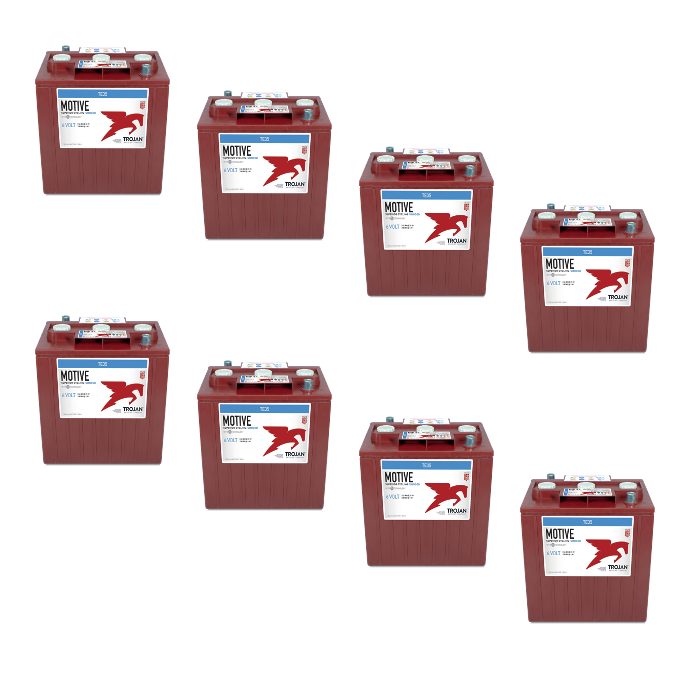 Banco Batteria 24V 490Ah Trojan deep cycle ciclica 1200cicli TE35 acido libero x Fotovoltaico Banco Batteria 24V 490Ah Trojan deep cycle ciclica 1200cicli TE35 acido libero x Fotovoltaico