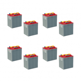 Banco Batteria 12V 960Ah Piastra Corazzata Tubolare NBA 3TU6E C20 240Ah 6V X Fotovoltaico 1200cicli