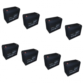 Banco Batteria 960Ah 12V Ciclica E Agm x uso Fotovoltaico Deep cycle Long Life