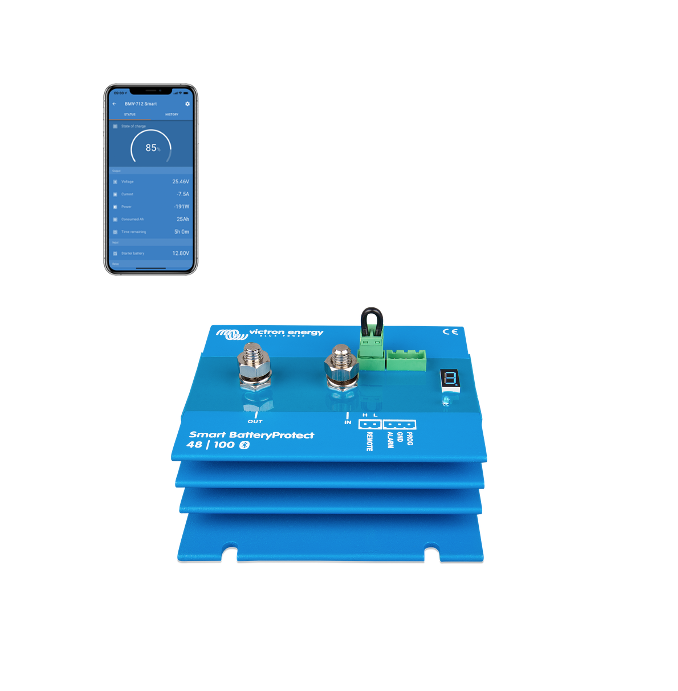 Dispositivo x proteggere batterie 48V Smart SBP-100 BatteryProtect 100A Victron Energy Bluetooth Dispositivo x proteggere batterie 48V Smart SBP-100 BatteryProtect 100A Victron Energy Bluetooth