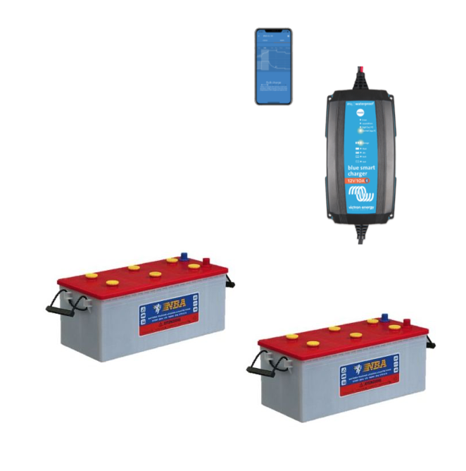 Kit Caricabatterie Victron energy Blue Smart IP65 24V 13A IP65 BPC241331064 Batteria Nba 400Ah Kit Caricabatterie Victron energy Blue Smart IP65 24V 13A IP65 BPC241331064 Batteria Nba 400Ah