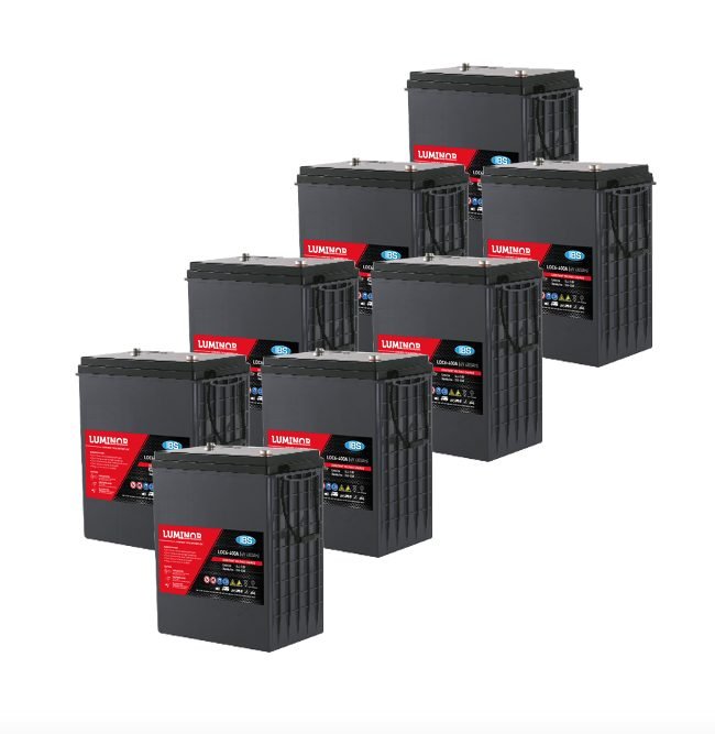 Banco Batteria AGM 800Ah 24V LUMINOR 6Volt LDC6-400 x uso Fotovoltaico deep cycle iva 10% Banco Batteria AGM 800Ah 24V LUMINOR 6Volt LDC6-400 x uso Fotovoltaico deep cycle iva 10%
