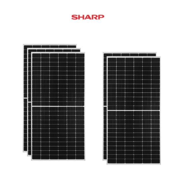 KIT 1650W PANNELLO SOLARE SHARP 330W 24V HALF CELL FOTOVOLTAICO MONOCRISTALLINO KIT 1650W PANNELLO SOLARE SHARP 330W 24V HALF CELL FOTOVOLTAICO MONOCRISTALLINO