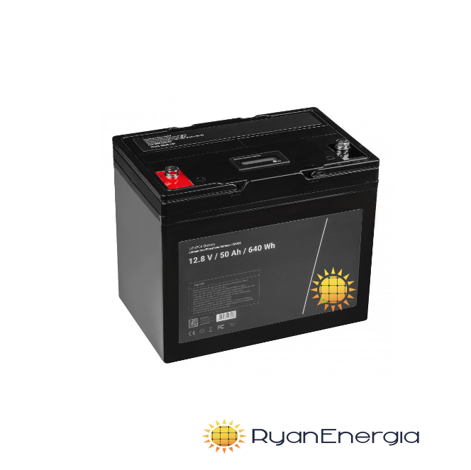 Batteria LiFePO4 50Ah 12,8V BMS batteria al litio ferro fosfato impianto fotovoltaico alte prestazioni Batteria LiFePO4 50Ah 12,8V BMS batteria al litio ferro fosfato impianto fotovoltaico alte prestazioni
