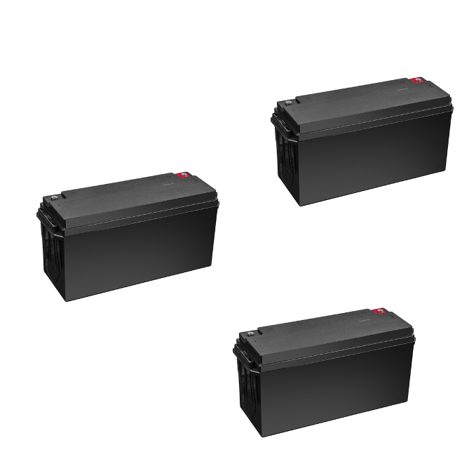 Banco Batteria AGM 450Ah 12V c10 x uso Fotovoltaico deep cycle ciclica iva 10% top di gamma 3pz 150Ah Banco Batteria AGM 450Ah 12V c10 x uso Fotovoltaico deep cycle ciclica iva 10% top di gamma 3pz 150Ah