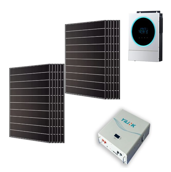 Kit 5Kwp Pannello Solare Hyundai 410Wp Monocristallino mezza cella cell top di gamma + BATTERIE LITIO + Inverter 5600Wh Kit 5Kwp Pannello Solare Hyundai 410Wp Monocristallino mezza cella cell top di gamma + BATTERIE LITIO + Inverter 5600Wh