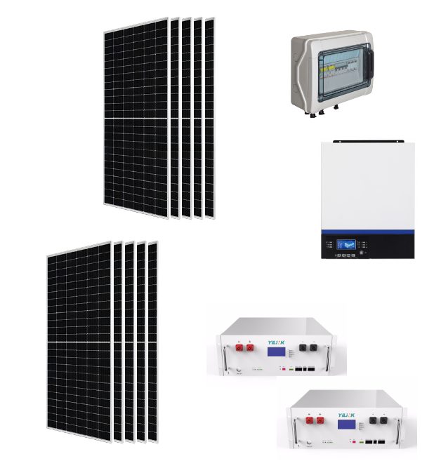 Kit Autoconsumo 6,5Kwp Pannello Solare JA SOLAR 545Wp Monocristallino Inverter 7,2Kwh con regolatore + Batteria litio 9,6Kwh + Quadro di campo Kit Autoconsumo 6,5Kwp Pannello Solare JA SOLAR 545Wp Monocristallino Inverter 7,2Kwh con regolatore + Batteria litio 9,6Kwh + Quadro di campo