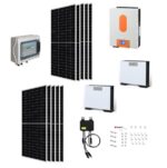 KIT AUTOCONSUMO con moduli LONGI 585Wp Monocristallino + Inverter con regolatore + Batteria litio