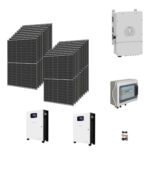 Kit OFF/ON GRID CEI021 Autoconsumo 10,5Kwp TRIFASE Pannello Solare HYUNDAI 440Wp Bifacciale + Inverter 10Kwh DEYE con regolatore + Batteria litio 20Kwh 400Ah