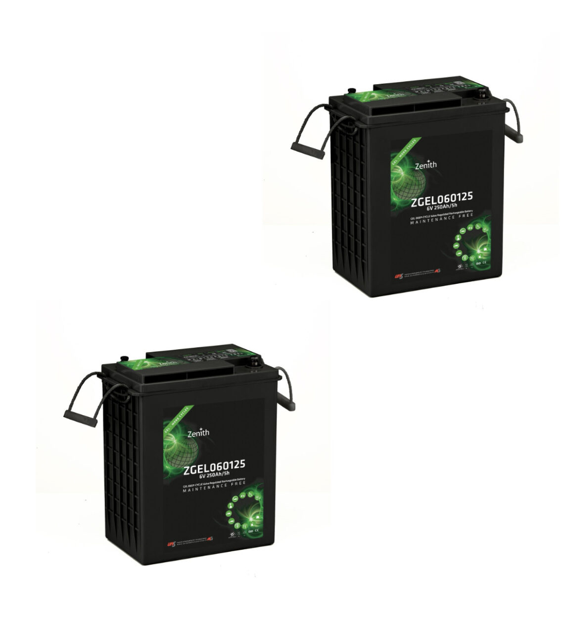 Banco Batteria GEL 290Ah 12V C20 Ciclica Zenith Agm ZGEL060125 6V x Fotovoltaico NUOVO MODELLO Banco Batteria GEL 290Ah 12V C20 Ciclica Zenith Agm ZGEL060125 6V x Fotovoltaico NUOVO MODELLO