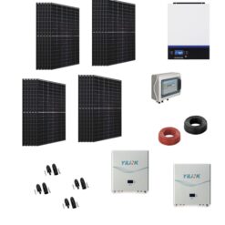 Kit 10KWp Off Grid Pannello Solare FUTURA SUN 410W Fotovoltaico Monocristallino Inverter Monofase 8KWh + batteria litio 14kwh