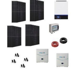 Kit 10KWp Off Grid Pannello Solare FUTURA SUN 410W Fotovoltaico Monocristallino Inverter Monofase 8KWh + batteria litio 14kwh
