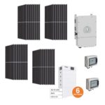 Kit OFF/ON GRID CEI021 Autoconsumo TRIFASE 24,6Kwp Pannello Solare TRINA SOLAR 685Wp Bifacciale Inverter 20Kwh DEYE con regolatore + Batteria litio 30Kwh 600Ah