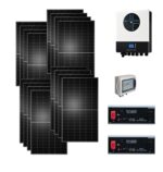 Kit Off grid 8Kwp Pannello Solare Tongwei Shingled 445Wp TWMNH-48HD445 inverter 8Kwh con batterie Dyness litio 10KWh