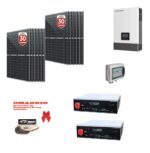 Kit Off grid autoconsumo 8Kwp Pannello Solare 440Wp Inverter Luxpower 6Kwh con regolatore 8Kwp + Batteria litio Dyness 10Kwh + omaggio Bresaola