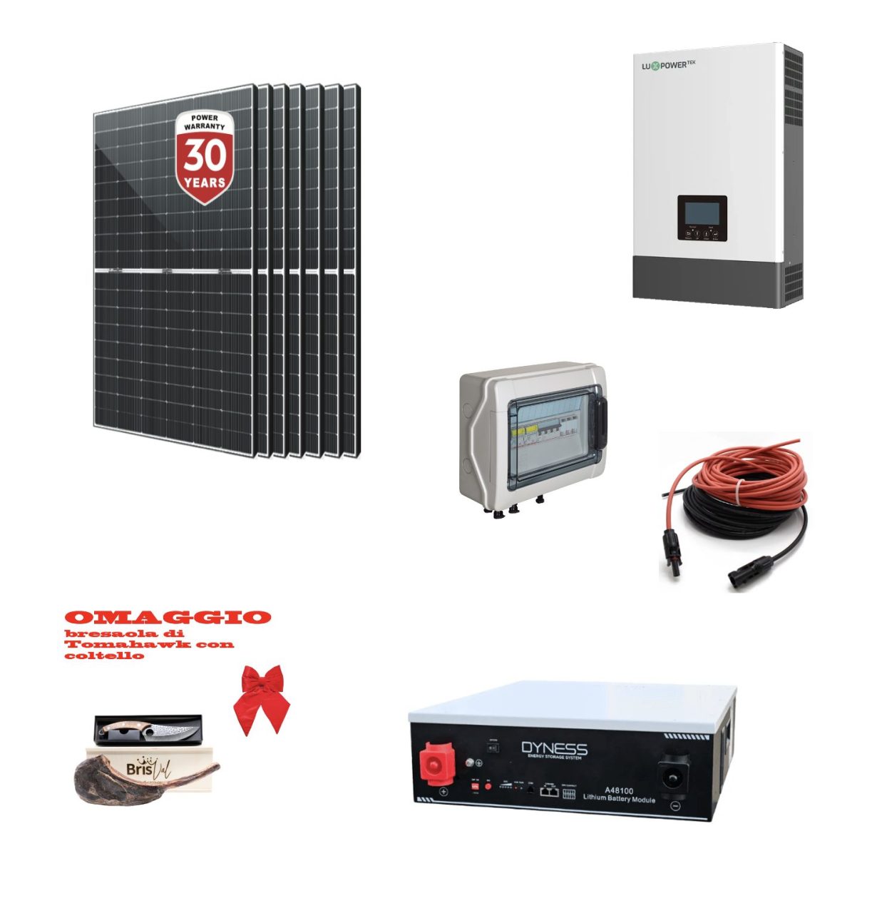 Screenshot 2024 11 30 alle 07.49.31 Kit Off grid autoconsumo 3,5Kwp Pannello Solare Bifacciale 440Wp Inverter Luxpower 6Kwh con regolatore 8Kwp + Batteria litio Dyness 5Kwh + omaggio Bresaola