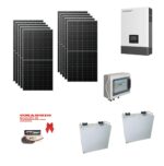 it Off grid autoconsumo 7,1Kwp Pannello Solare jinko NEO 445Wp Inverter Luxpower 6Kwh con regolatore 8Kwp + Batteria litio 10Kwh + omaggio Bresaola