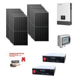 Kit Off grid autoconsumo 8Kwp Pannello Solare TRINA SOLAR 500Wp Monocristallino Inverter 6Kwh regolatore 2 ingressi + Batterie litio Dyness 200Ah 10Kwh
