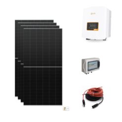 Kit solare 2Kwp On Grid con pannelli Tongwei 500Wp inverter mini di rete solis S6-GR1P1.5K-M quadro di campo
