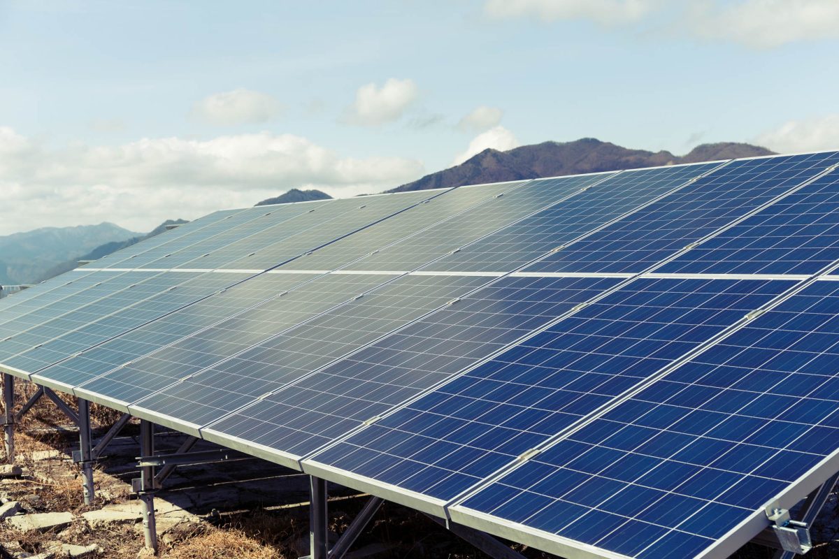 Solar Panel with blue sky