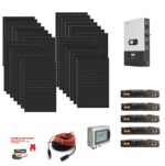 Kit 10,8Kwp MONOFASE Autoconsumo Pannello Solare HYUNDAI 450WP HiT-H450CE-BF Monocristallino bifacciale Inverter 12Kwh con regolatore 2 MPPT luxpower  + Batteria litio 12Kwh