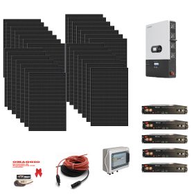 Kit 10,8Kwp MONOFASE Autoconsumo Pannello Solare HYUNDAI 450WP HiT-H450CE-BF Monocristallino bifacciale Inverter 12Kwh con regolatore 2 MPPT luxpower  + Batteria litio 12Kwh