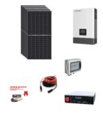 Kit Off grid autoconsumo 3Kwp Pannello Solare JINKO SOLAR 490Wp TIGER NEO Monocristallino Inverter 6Kwh regolatore 2 ingressi + Batteria litio 100Ah 5Kwh Dyness