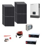 Kit Off grid autoconsumo 6Kwp Pannello Solare JINKO SOLAR 490Wp TIGER NEO Monocristallino Inverter Luxpower 6Kwh regolatore 2 ingressi + Batteria litio 200Ah 10Kwh Dyness