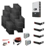 Kit Off grid autoconsumo 19,6Kwp Pannello Solare JINKO SOLAR 490Wp TIGER NEO Monocristallino Inverter 12Kwh regolatore 2 ingressi + Batteria litio 400Ah 20Kwh DYNESS