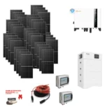 Kit Off/on Grid Trifase 16Kwp Pannello Solare JINKO 490W Monocristallino + BATTERIE LITIO 20Kwh  ALTA TENSIONE  + Inverter SOLIS 10KWh + OMAGGIO CEI021