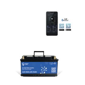 Batteria al litio Ultimatron 12.8V 150Ah 1920Wh LiFePO4 Smart BMS con Bluetooth con riscaldamento integrato per fotovoltaico top di gamma made in Europa
