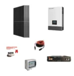 Kit Off grid Baita no rete autoconsumo 3Kwp Pannello Solare JINKO SOLAR 490Wp TIGER NEO Monocristallino Inverter 6Kwh regolatore 2 ingressi + Batteria litio 50Ah 2,45Kwh Dyness