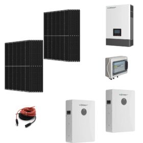 Kit Off grid Baita no rete autoconsumo 7,2Kwp Pannello Solare TRINA SOLAR 510Wp VERTEX N Monocristallino Inverter 6Kwh regolatore 2 ingressi + Batteria litio 200Ah 10Kwh Luxpower