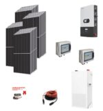 Kit Off grid MONOFASE autoconsumo 24KWp Pannello Solare TRINA SOLAR 715Wp Monocristallino Inverter 12KWh regolatore 4 ingressi + Batteria litio 280Ah 14,3Kwh DYNESS