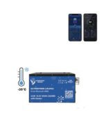 Batteria al litio Ultimatron 48V 52.2V 100Ah 5120Wh LiFePO4 Smart BMS con Bluetooth e RISCALDAMENTO fino a -35° integrato per fotovoltaico top di gamma made in Europa