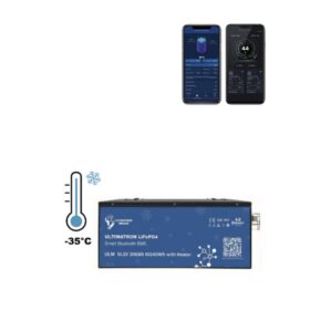Batteria al litio Ultimatron 48V 52.2V 200Ah 10240Wh LiFePO4 Smart BMS con Bluetooth e RISCALDAMENTO fino a -35° integrato per fotovoltaico top di gamma made in Europa