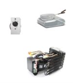 Kit refrigerazione Vano FRIGO con celletta FREEZER vitifrigo 80lt compressore ND35 12/24V Evaporatore Scatolato S8 con giunti rapidi e termostato