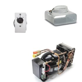 Kit refrigerazione Vano FRIGO con celletta FREEZER vitifrigo 210lt compressore ND50 12/24V Evaporatore Scatolato S7 con giunti rapidi e termostato