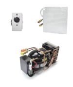 Kit refrigerazione FREEZER vitifrigo 80lt compressore ND50 12/24V 220V Evaporatore a piastra PT9 con giunti rapidi e termostato made in italy