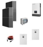Kit OFF GRID Autoconsumo 8,2Kwp Pannello Solare SUNERG 460Wp Inverter 6Kwh LUXPOWER con regolatore  + Batteria litio 10Kwh