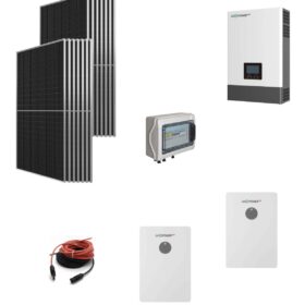 Kit OFF GRID Autoconsumo 8,2Kwp Pannello Solare SUNERG 460Wp Inverter 6Kwh LUXPOWER con regolatore  + Batteria litio 10Kwh