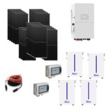 Kit OFF/ON GRID Autoconsumo TRIFASE 12,9Kwp Pannello Solare SUNERG 460Wp Bifacciale Inverter 10Kwh DEYE con regolatore da 15Kwp + Batteria litio 25KWh