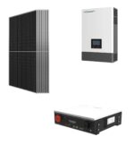 Kit OFF GRID Autoconsumo 3Kwp Pannello Solare 500Wp Inverter 6Kwh LUXPOWER con regolatore  + Batteria litio 5Kwh